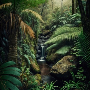 Australian Rainforest landscape #3 Digital Print
