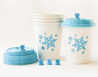 Winter ONEderland Cups/Winter ONEderland Hot Chocolate Bar/Snowflakes Cups/Winter Onederland decorations Boy/Winter Onederland Party