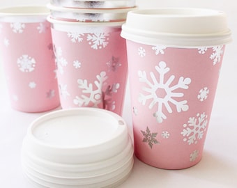 Winter ONEderland Cups/Winter ONEderland Hot Chocolate Bar/Winter Girl Baby Shower/Girl Winter Birthday Decoration/Winter Birthday Party Cup