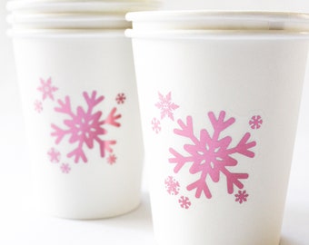 Winter ONEderland Cups/Winter ONEderland Hot Chocolate Bar/Winter Girl Baby Shower/Girl Winter Birthday Decoration/Winter Birthday Party Cup