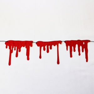 Dripping Blood Garland/Dripping Blood Banner/Halloween Garland/Spooky Halloween Banner/Halloween Party Decor/Spooky Birthday/Halloween