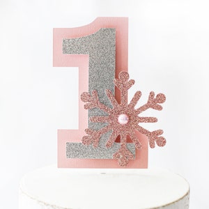 Winter ONEderland Cake Toppers/Snow Cake Topper/Number One Cake Topper/Winter Wonderland Toppers/1st Birthday Cake Topper/Winter Onederland