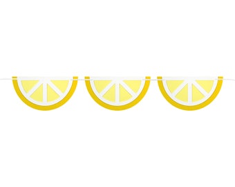 Lemon Garland/Tutti Frutti Garland/Lemon Birthday Party/Lemon Baby Shower Party Garland/Lemon Bridal Shower Garland/Lemon Party Decorations