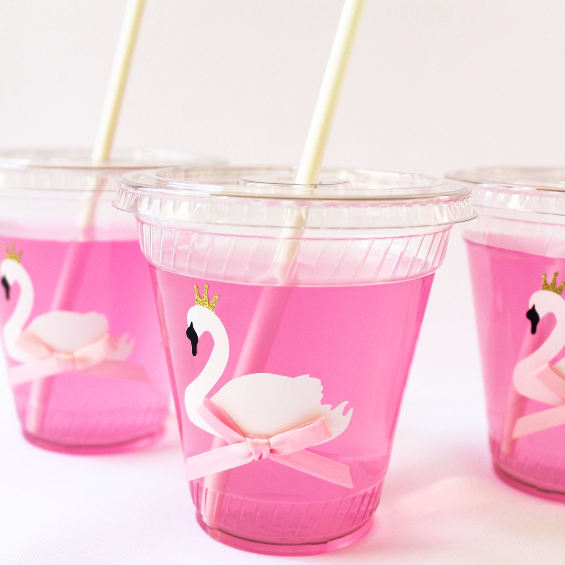 Swan Cups/swan Princess Cups/swan First Birthday Cups/swan - Etsy