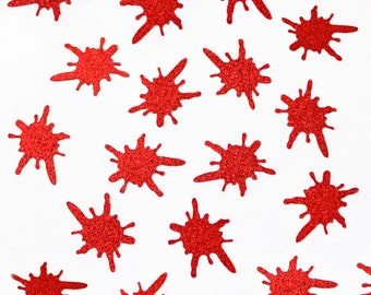 Blood Splatter Confetti/Bloody Birthday Confetti/Halloween Confetti/Halloween Décor/Spooky Décor/Halloween Birthday Décor/Spooky Birthday