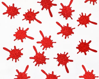 Blood Splatter Confetti/Bloody Birthday Confetti/Halloween Confetti/Halloween Décor/Spooky Décor/Halloween Birthday Décor/Spooky Birthday