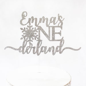 Winter ONEderland Cake Topper/Winter Wonderland Cake topper/Winter Onderland Decorations Boy/1st Birthday Cake Topper/Girl Winter ONEderland