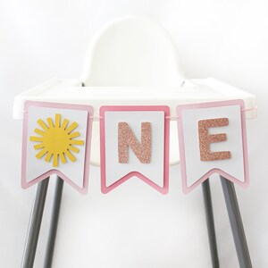Pink Boho Sun ONE Banner/Boho ONE Banner/Sunshine ONE Banner/Boho 1st Birthday Banner/Boho 1st Birthday Party/Boho Sun One High Chair Banner