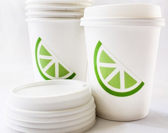 Lime Cups/Lime Birthday Party Cups/Fruit Birthday Party Cup/Fruit Party Décor/Fruit Birthday Party/Fruit Baby Shower/Fruit Bridal Shower