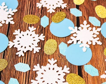 Winter ONEderland Confetti/Winter Wonderland Confetti/Snowflake Confetti/1st Birthday Confetti/Winter Wonderland Baby Shower Décor