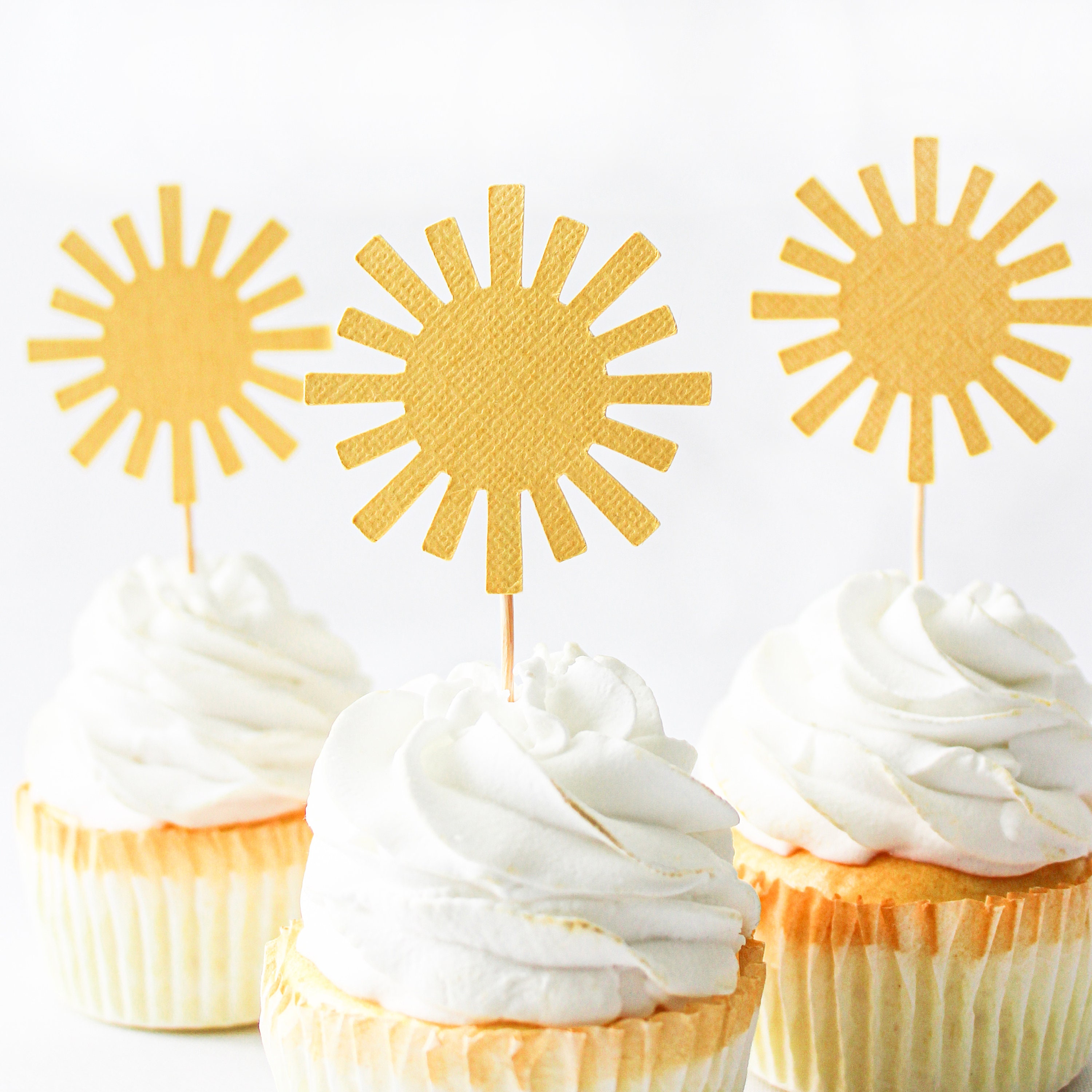 Sun Cupcake Topper - Etsy