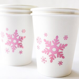 Winter ONEderland Cups/Winter ONEderland Hot Chocolate Bar/Winter Girl Baby Shower/Girl Winter Birthday Decoration/Winter Birthday Party Cup