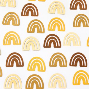 Boho Rainbow Confetti/Brown Boho Rainbow Confetti/Brown Boho Confetti/Boho Rainbow Baby Shower/Warm Earth Tone Boho Confetti/Boho Confetti