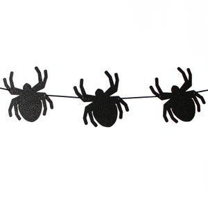 Spider Garland/Halloween Birthday Garland/Halloween Birthday Party/Spider 1st Birthday/Halloween Baby Shower Décor/Halloween Bridal Shower