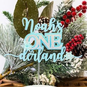 Winter ONEderland Cake Topper/Winter Wonderland Cake topper/Winter Onderland Decorations Boy/1st Birthday Cake Topper/Winter ONEderland