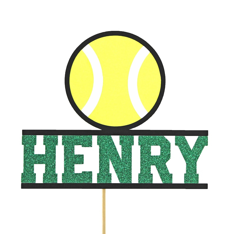 Tennis Girl Cake Topper, Personalized And Custom Happy Birthday Cake Topper