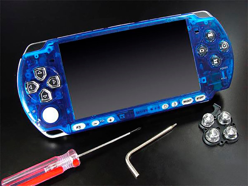 WELURE Clear Snap-On Crystal Hard Case Cover Compatible For Sony PSP 3000 Series, PSP Slim 2000 Series, Attractive And Usable