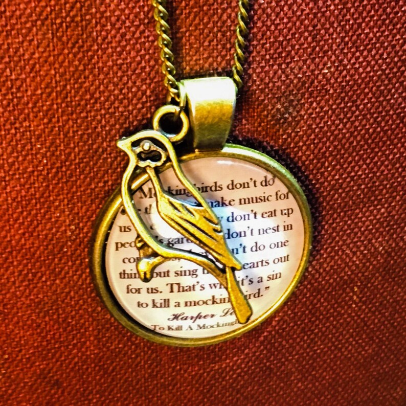 To Kill a Mockingbird Necklace Etsy