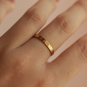 Gold Sun Ring| Sunshine Ring| Gold Band Ring| Dainty Gold Ring| Gold Sunburst Ring| Celestial Ring| Simple Minimalist Ring| Stackable Ring