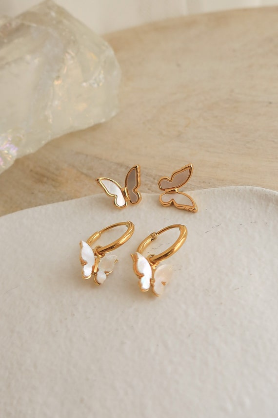 PENDIENTES MARIPOSA GOLD