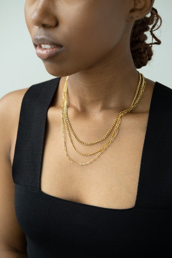 Minimalist cheap layered necklace