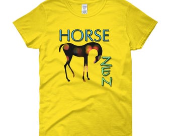 Horse Zen..., Womens Short Sleeve T-shirt