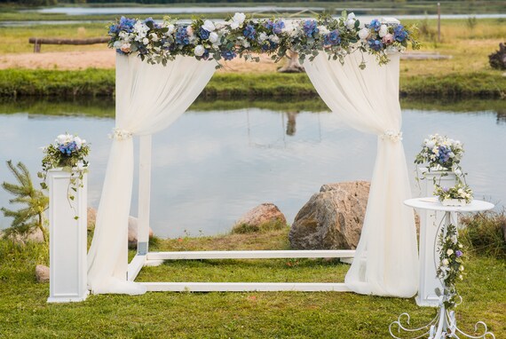 Wedding Arch Chiffon Panels Canopy Draping Chuppah Drapes Etsy