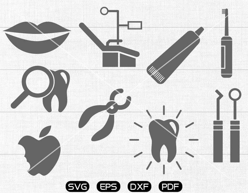 Dental Bundle SVG Dental Tools SVG Tooth Svg Dentist Etsy