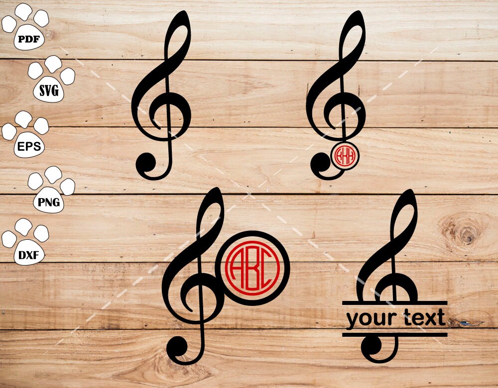 Download Musical Note SVG Files Music Note Clipart cricut cameo | Etsy