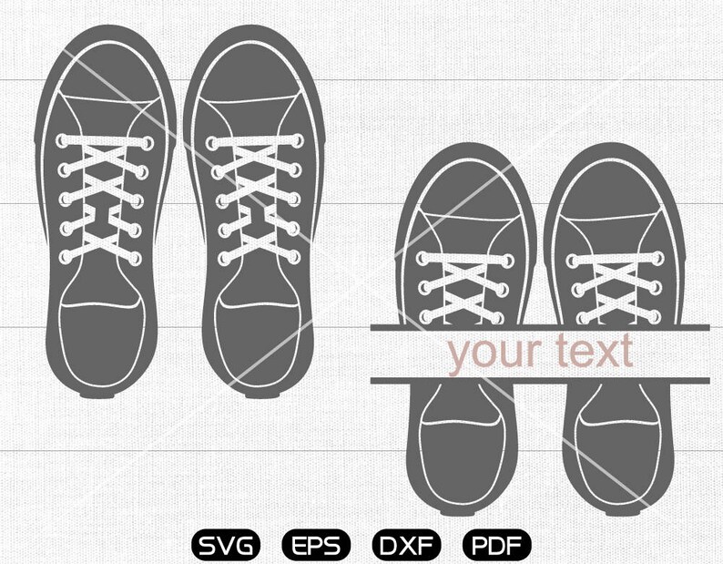 Shoes Svg Canvas Shoes Clipart Cricut Silhouette Cut Files Etsy UK