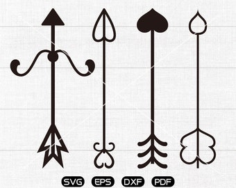 Download Split arrow SVG Clipart cricut silhouette cut files