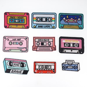Kassette Aufnäher, Aufnäher, Kassette Aufnäher, Musik Band Aufnäher, Kassette Aufnäher, Kassette Aufnäher, Kassette Aufnäher