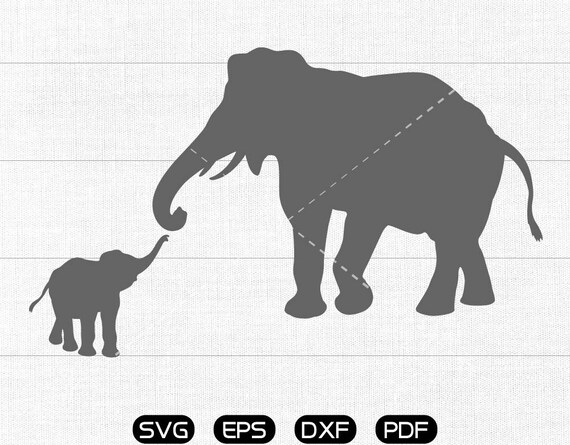 Download Elephant Baby Svg Elephant Mom Clipart Zoo Animal Svg Etsy