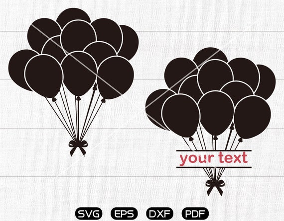 Valentine's Day SVG, Balloon, String, Party, Up Clipart, cricut, cameo,  silhouette cut files commercial & personal use