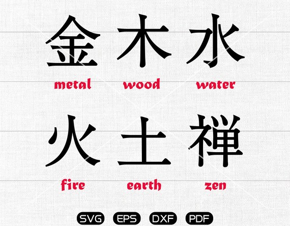 Download silhouette cut files commercial use Chinese Lettering ...