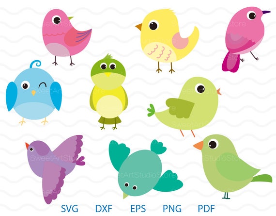 Download Sparrow Clipart Cute Bird Svg cricut cameo silhouette | Etsy