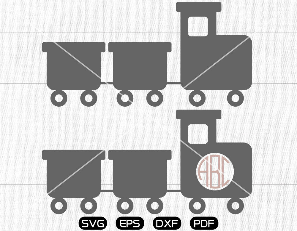 Download Train Svg Train Clipart Monogram Frame Cricut Cameo Etsy