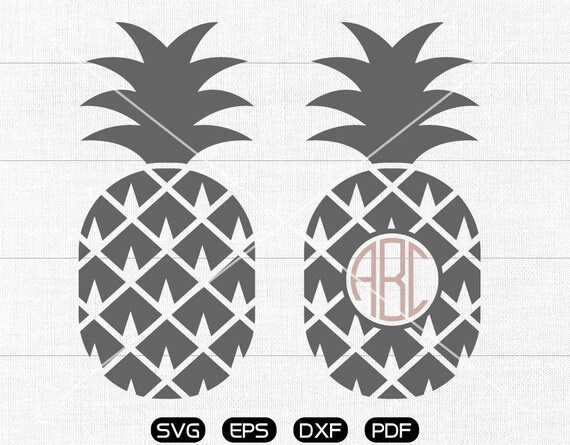Download Free Pineapple Svg Pineapple Clipart Monogram Frame Cricut Etsy SVG Cut Files