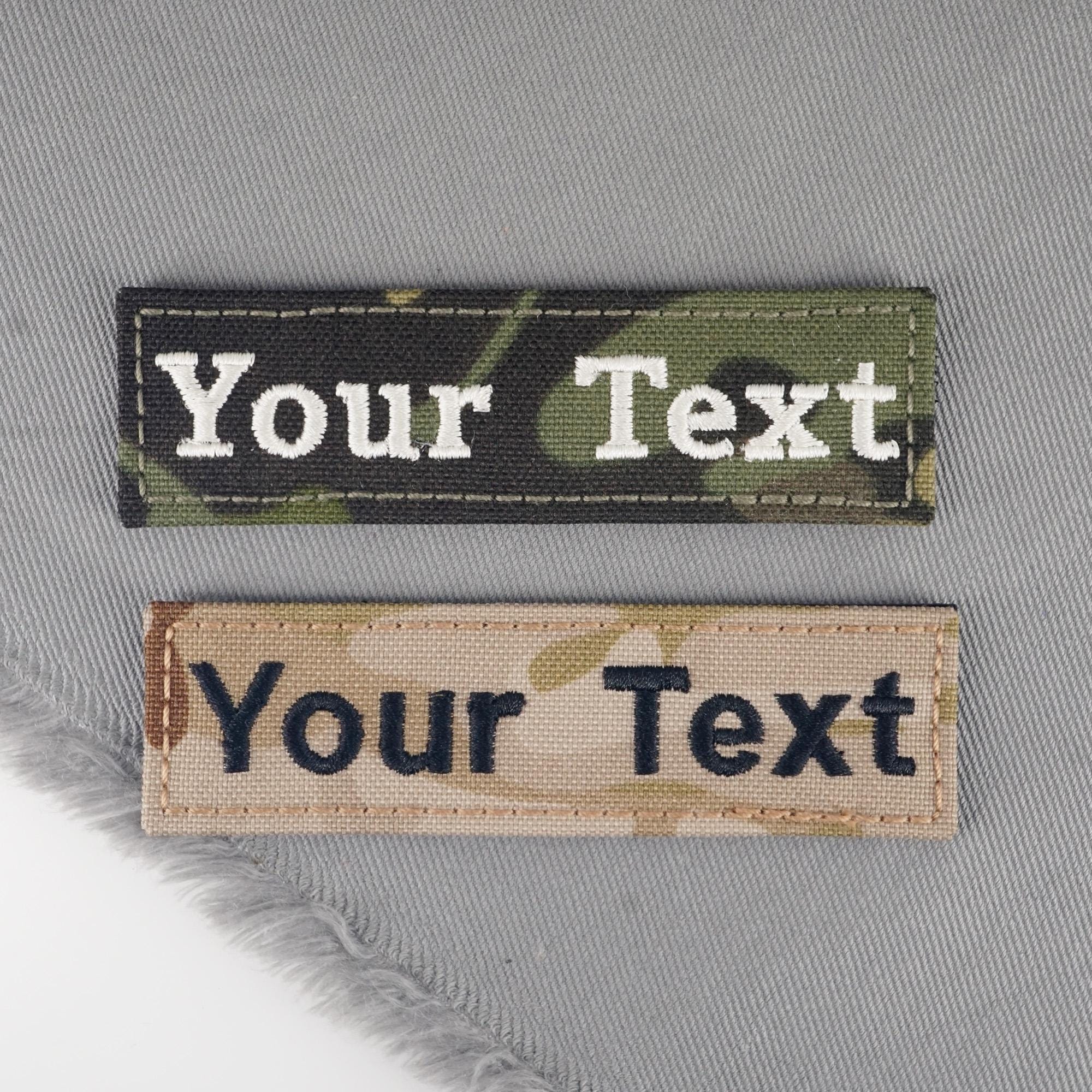 Custom Embroidered Name Tag Patch 1"x3.5", Personalized Tactical Patch ...
