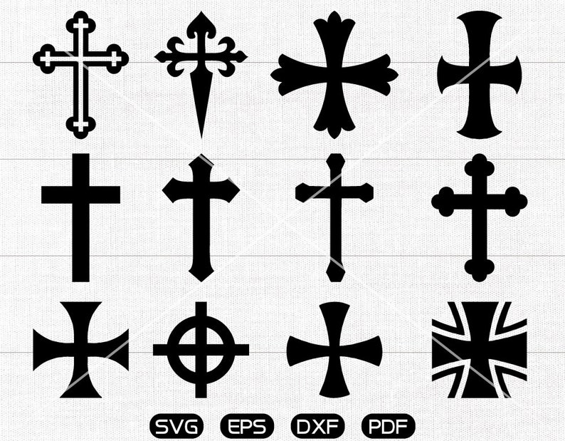 Download Silhouette Cut Files Commercial Use Cross Svg Cross Clipart Cricut Clip Art Art Collectibles Vadel Com