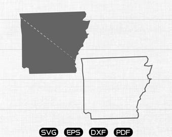 Arkansas SVG, State SVG Vector, AR Clipart, cricut, silhouette cut files commercial use