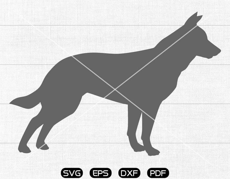 Download German shepherd svg Dog Clipart cricut silhouette cut files | Etsy