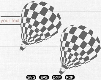 Heissluft-Ballon-Svg, Ballon Clipart, Cricut, Kontur geschnitten Dateien kommerzielle Nutzung