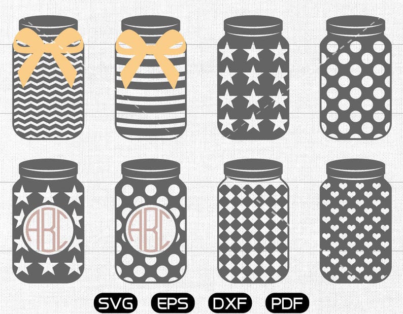 Download Monogram Frame Cricut Cameo Mason Jar Clipart Silhouette Cut Files Commercial Personal Use Mason Jar Svg Clip Art Art Collectibles Delage Com Br