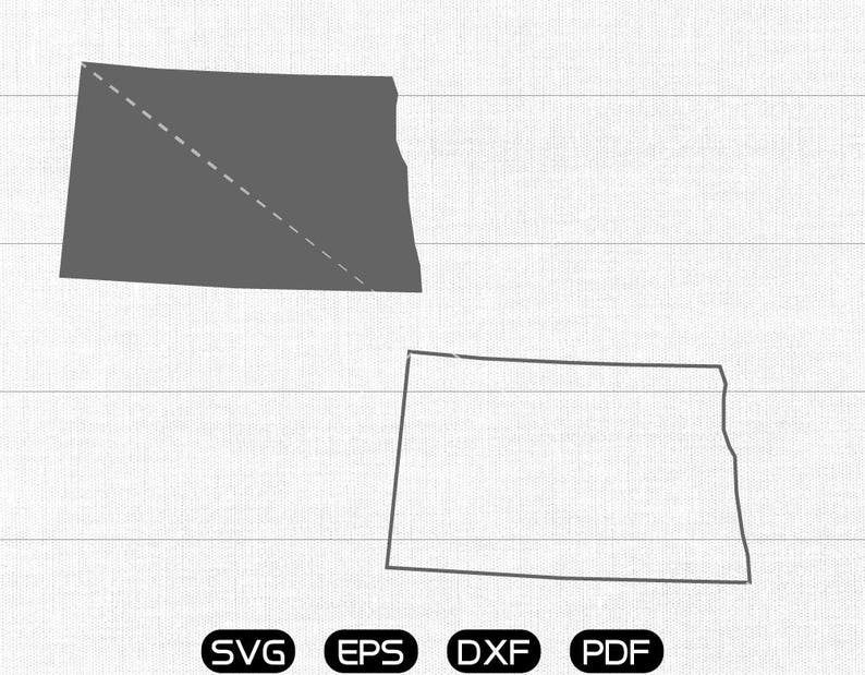 Download State SVG Vector North Dakota SVG cricut silhouette cut files commercial use ND Clipart Clip Art ...