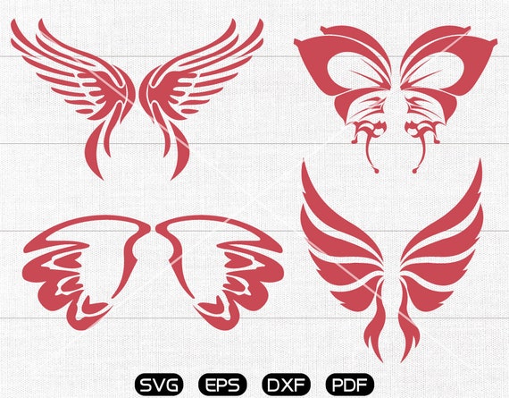 Download Butterfly Wings Svg Butterfly Wings Clipart Cricut Etsy