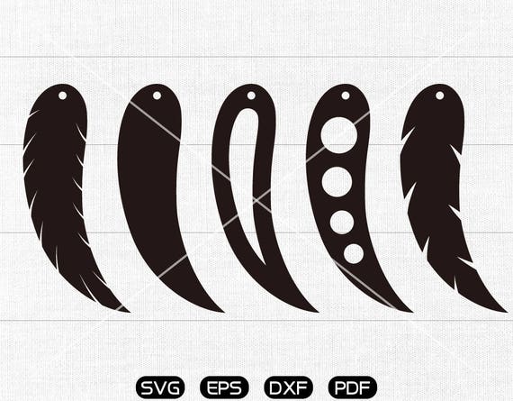 Download Feather SVG Teardrop earrings svg leather jewelry making ...