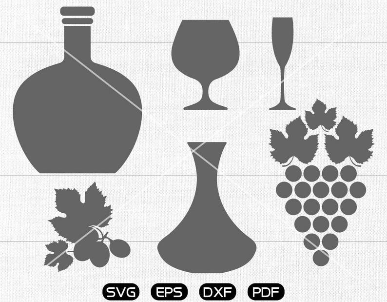 Download Cricut Silhouette Cut Files Commercial Use Red Wine Svg Pot Grape Bottle Wine Cup Svg Clipart Clip Art Art Collectibles Delage Com Br