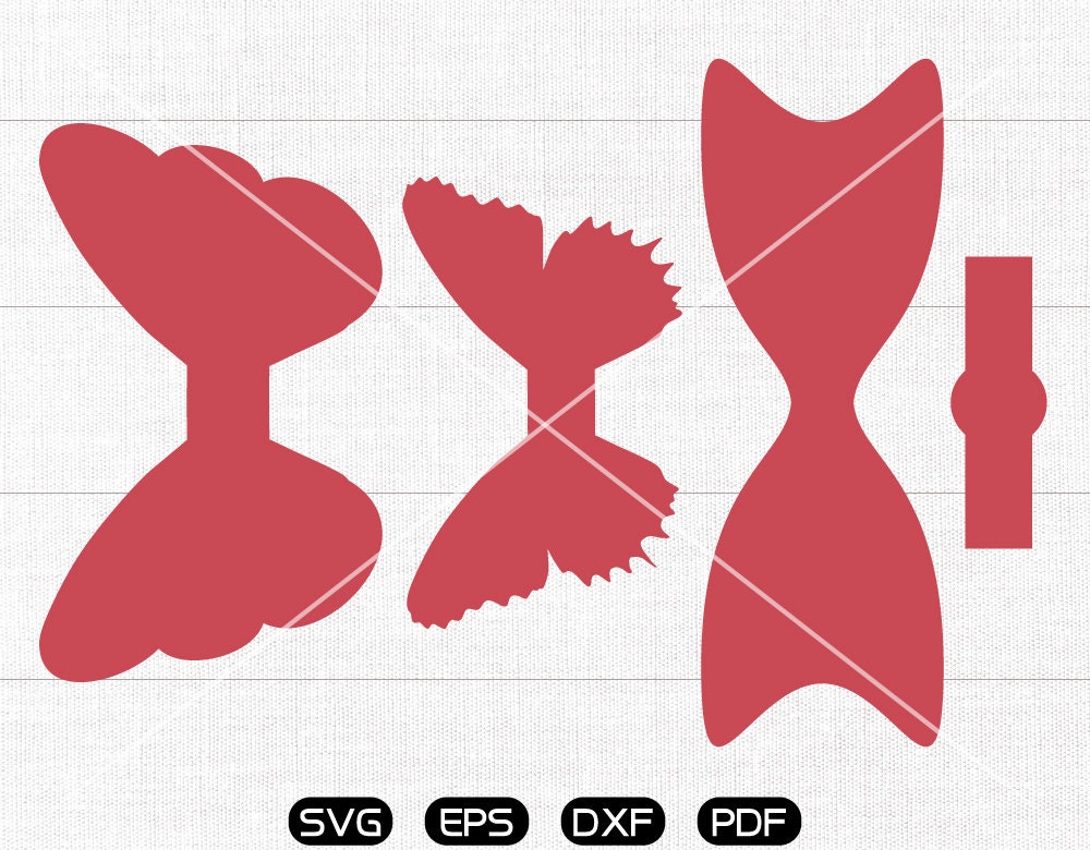 Free 236 Butterfly Bow Template Svg SVG PNG EPS DXF File