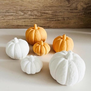 3D Pumpkin Silicone Mold-Pumpkin Candle Mold-Halloween Decoration Pumpkin Mold-Concrete/Cement/Raysin/Epoxy Resin Pumpkin Ornament Mold